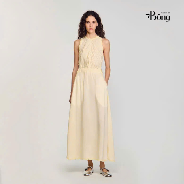 Đầm dài phối ren