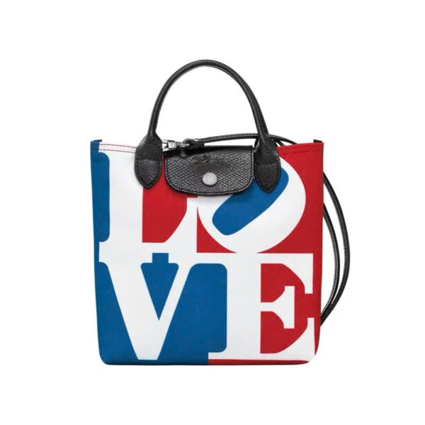 Túi Longchamps canvas series chữ LOVE