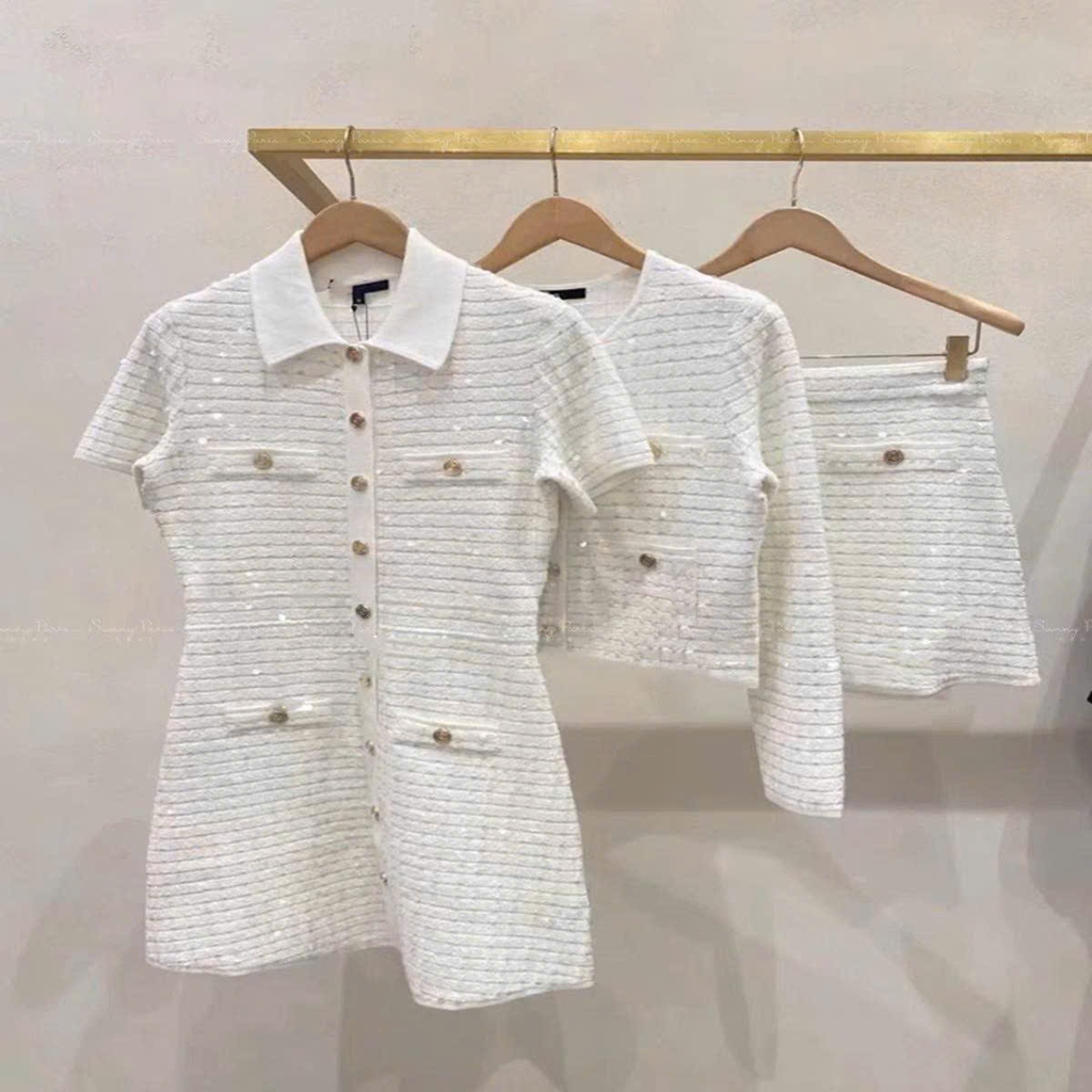 Set len MAJE trắng bling (không tách set)