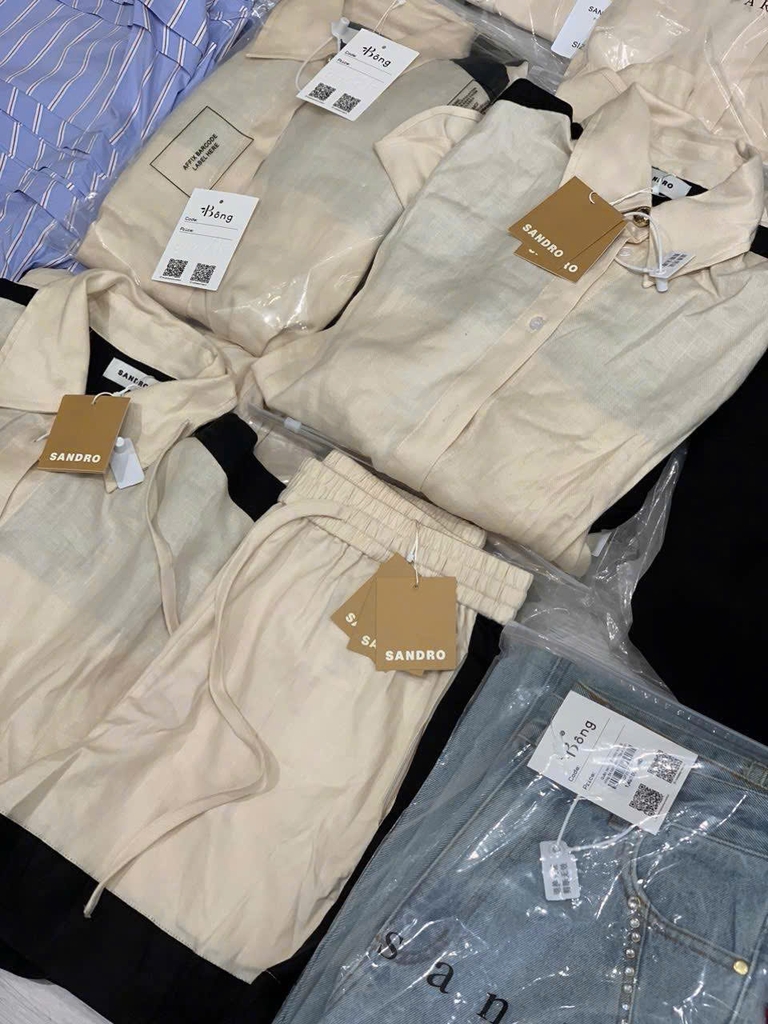 Set Sandro đũi beirge cải đen (không tách set)