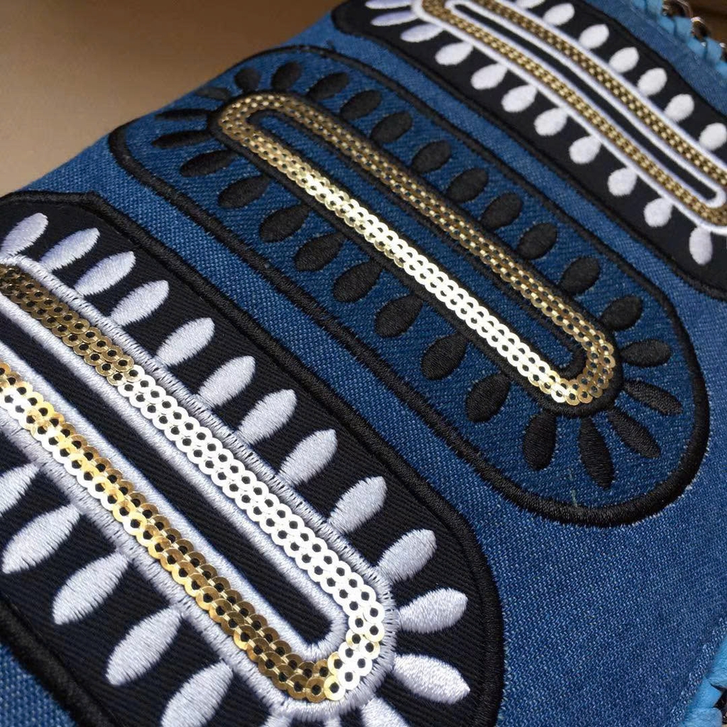Túi Stellamccartny màu denim Sz22x16