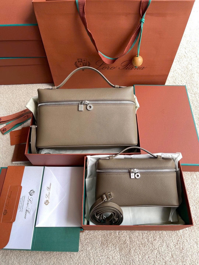 Túi Loro Piana da trơn sz28x16 (màu mới 2025)