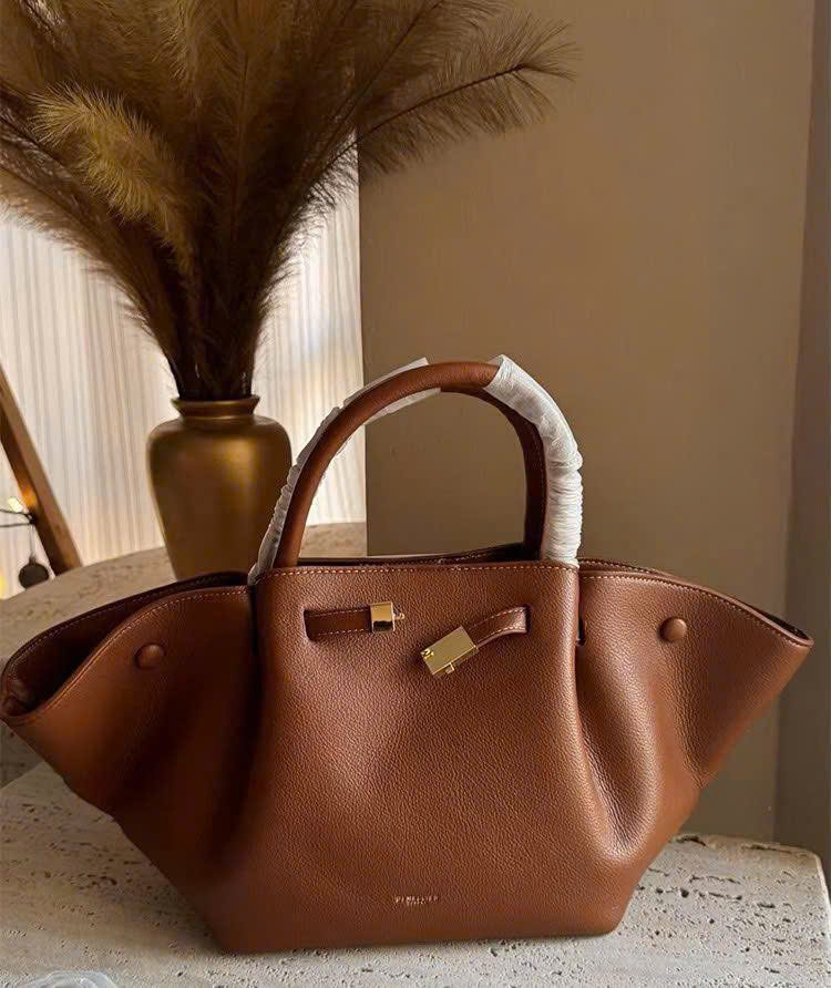 Túi TOTE DEMELLIER da sần 4 màu Sz47x21x14