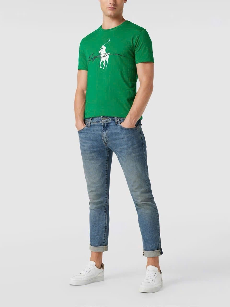 Tshirt Polo RL 100% cotton hoạ tiết