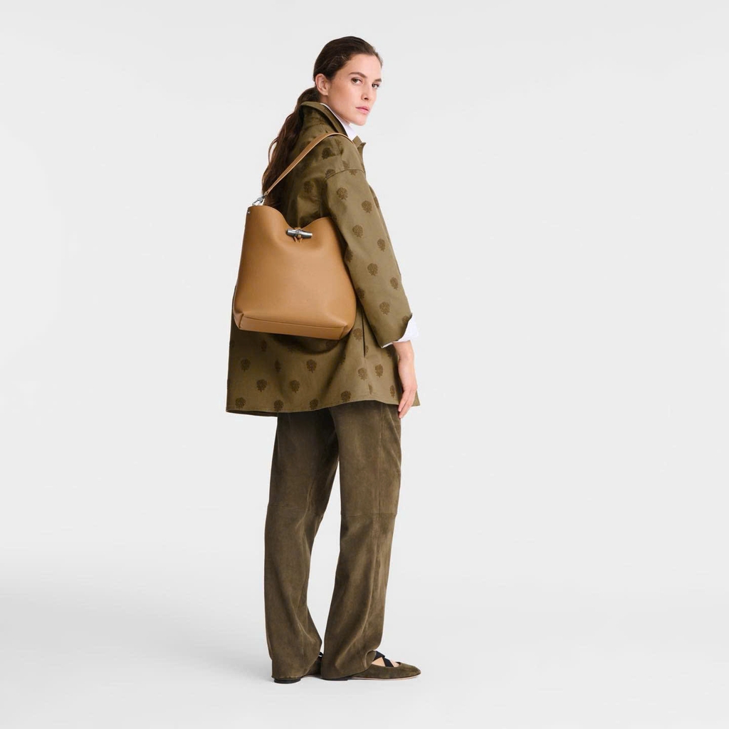 Túi Longchamp da sần bản to 5 màu Sz38x30x5