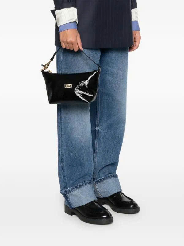 Túi Miumiuhobo da bóng kẹp nách 2 màu
