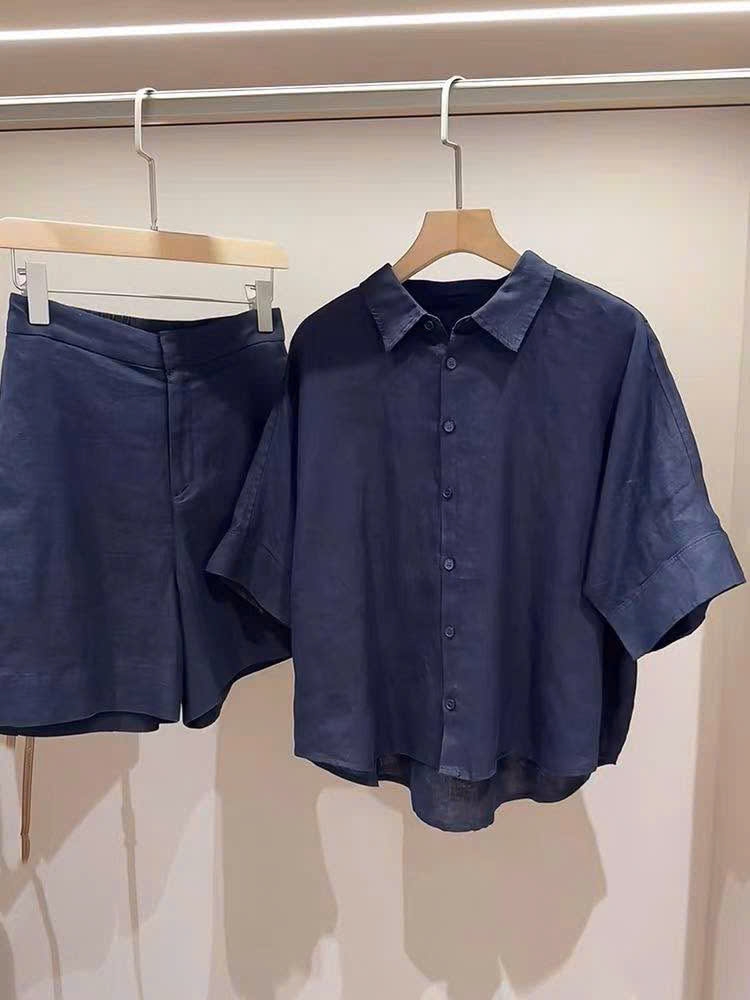 Sơ mi COS ngắn tay cổ đức 3 màu