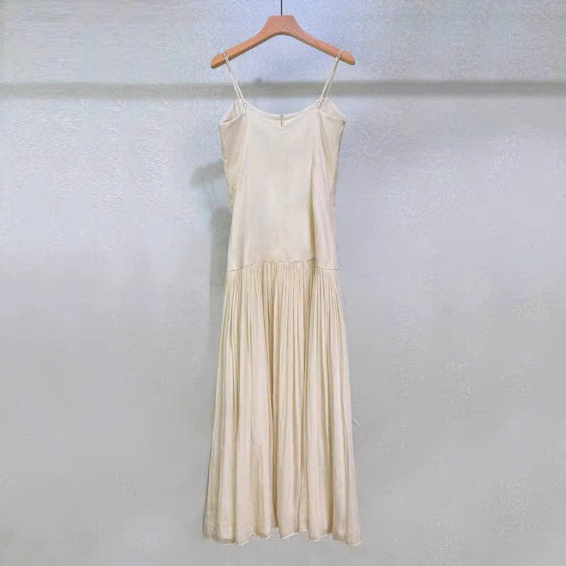 Đầm maxi phối dây hở lưng