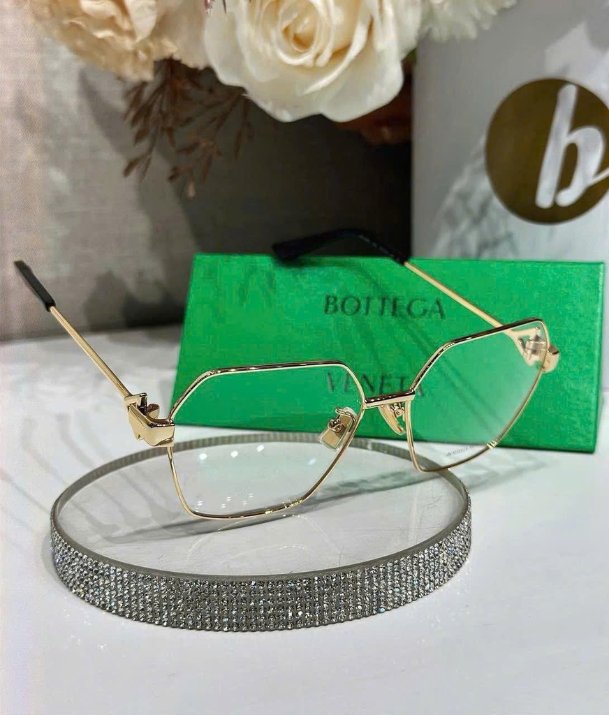 Kính BOTTEGA gọng kim loại vuông lục giác