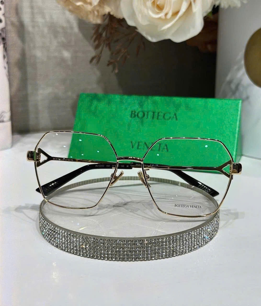 Kính BOTTEGA gọng kim loại vuông lục giác