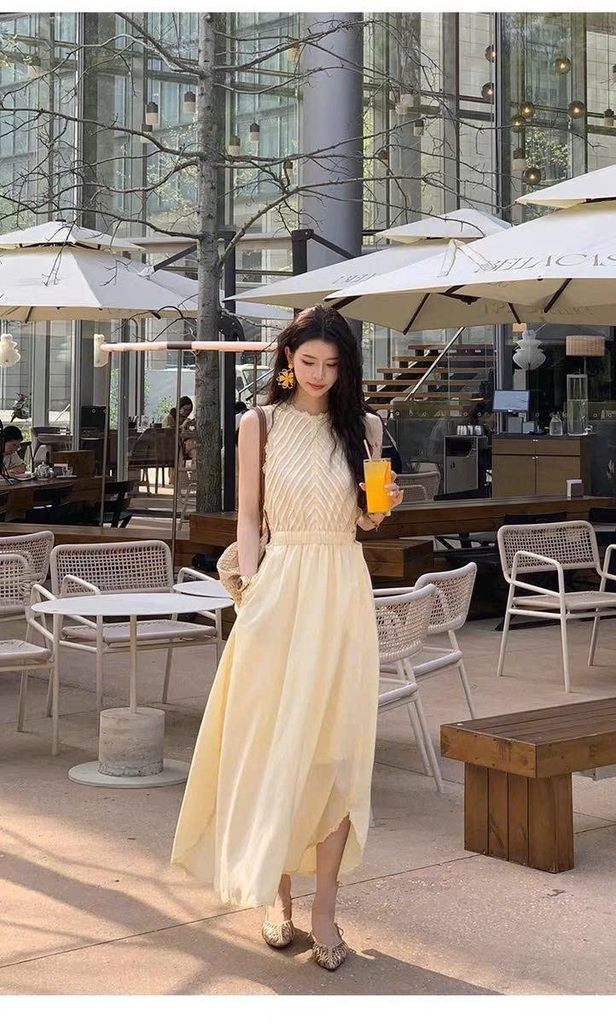 Đầm dài phối ren