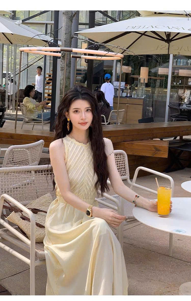 Đầm dài phối ren