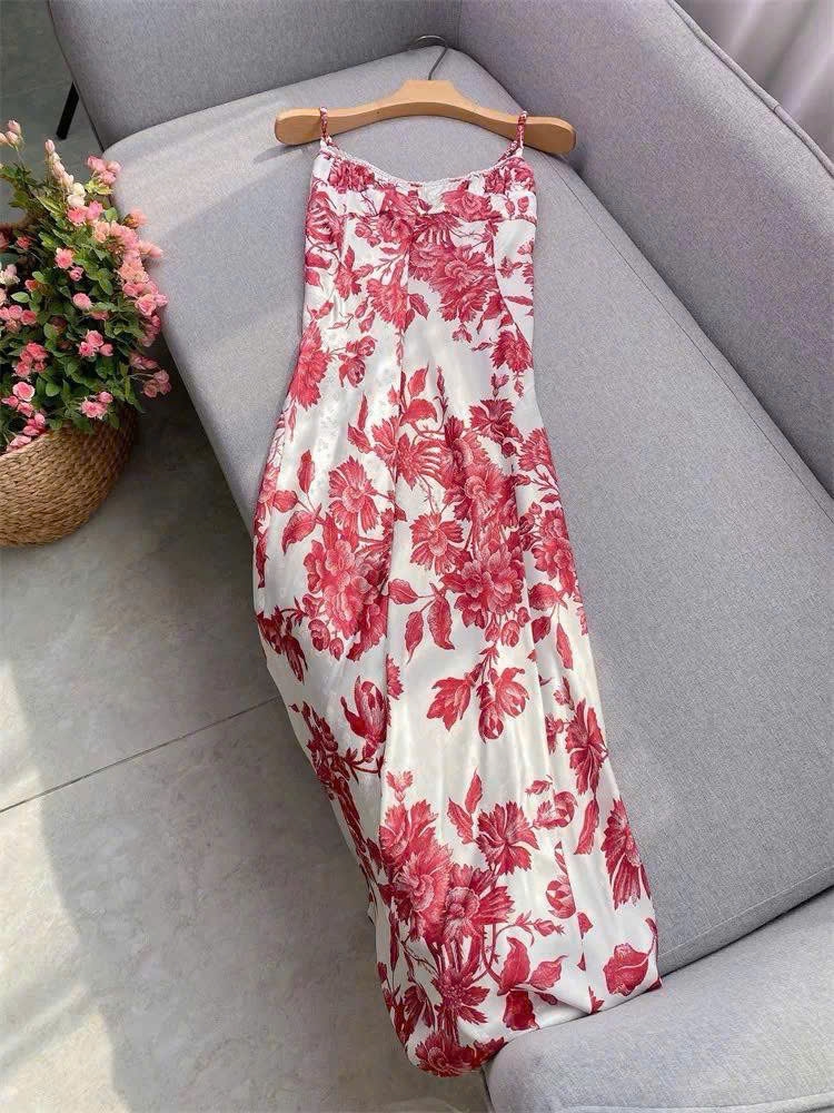 Đầm maxi in hoa