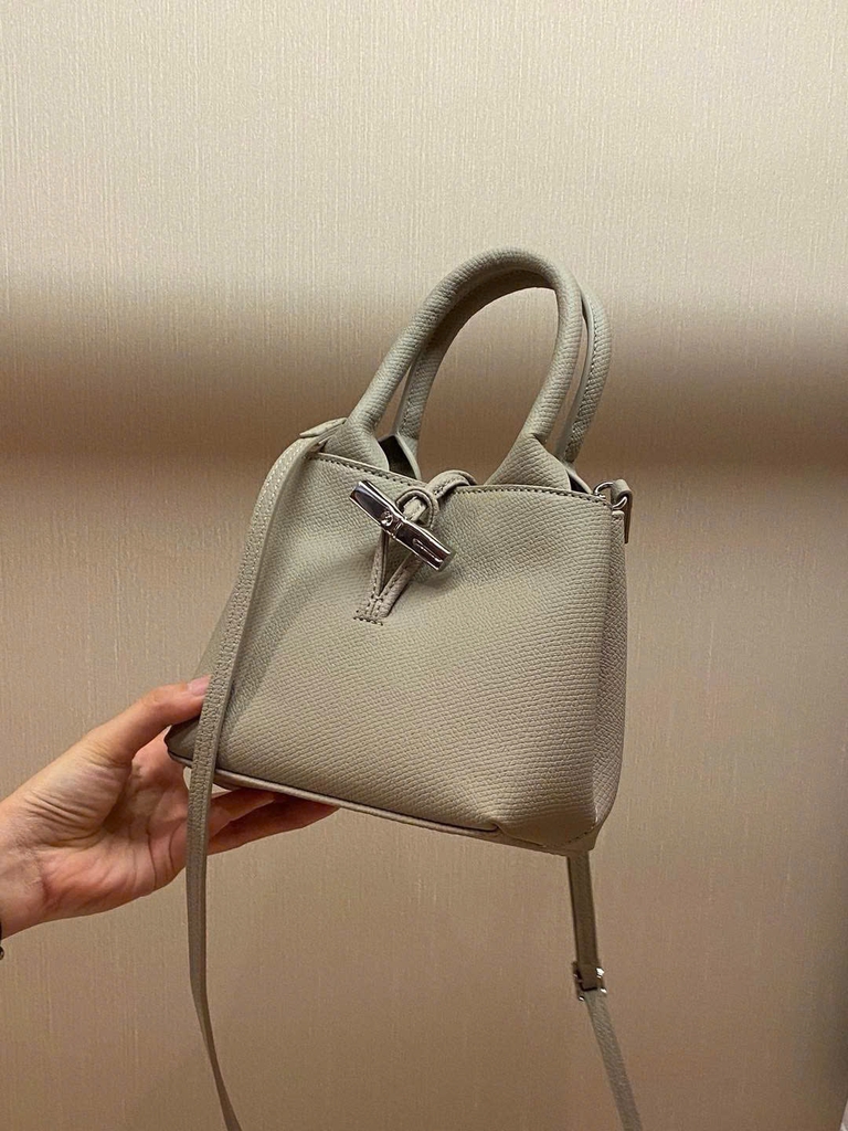 Túi Longcham da sần 2 quai xách Sz26x15x8 5 màu