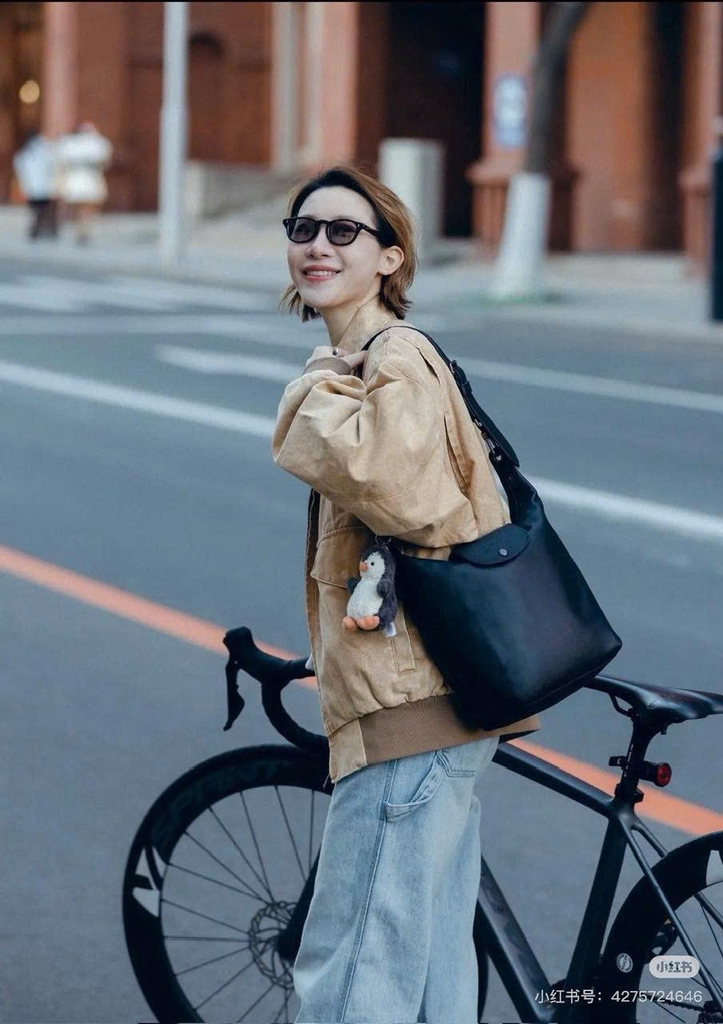Túi Longchamp da trơn bản to Sz36x30x8 5 màu