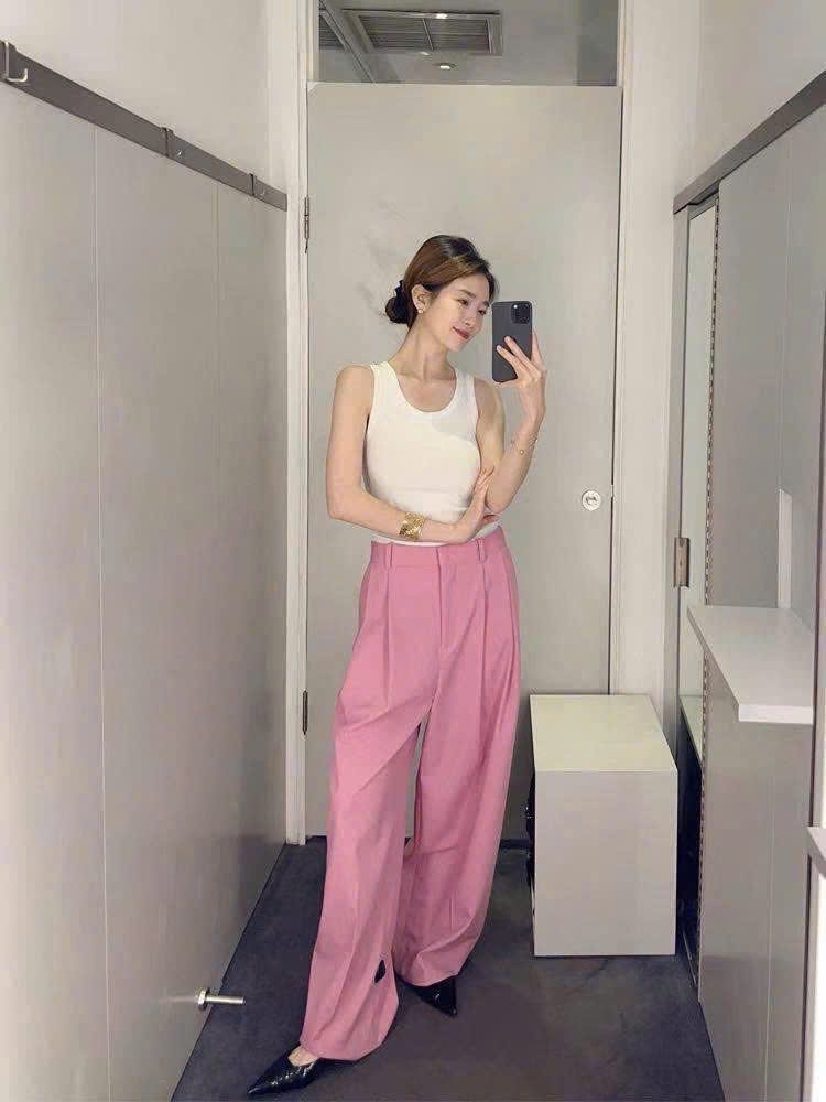 Quần suông COS hồng ly trước xuất xịn