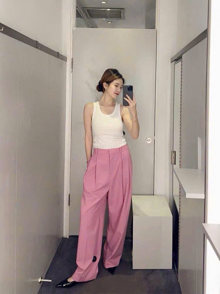 Quần suông COS hồng ly trước xuất xịn