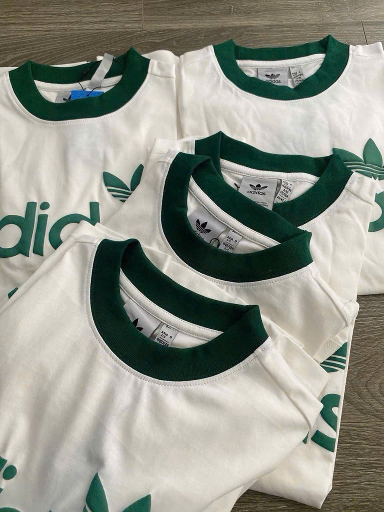 Tshirt ADIDAS hoạ tiết 3 lá xanh unisex