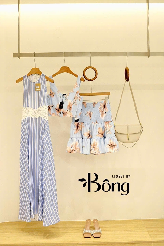 Set Maje hoa cam (Áo + Chân váy không tách)