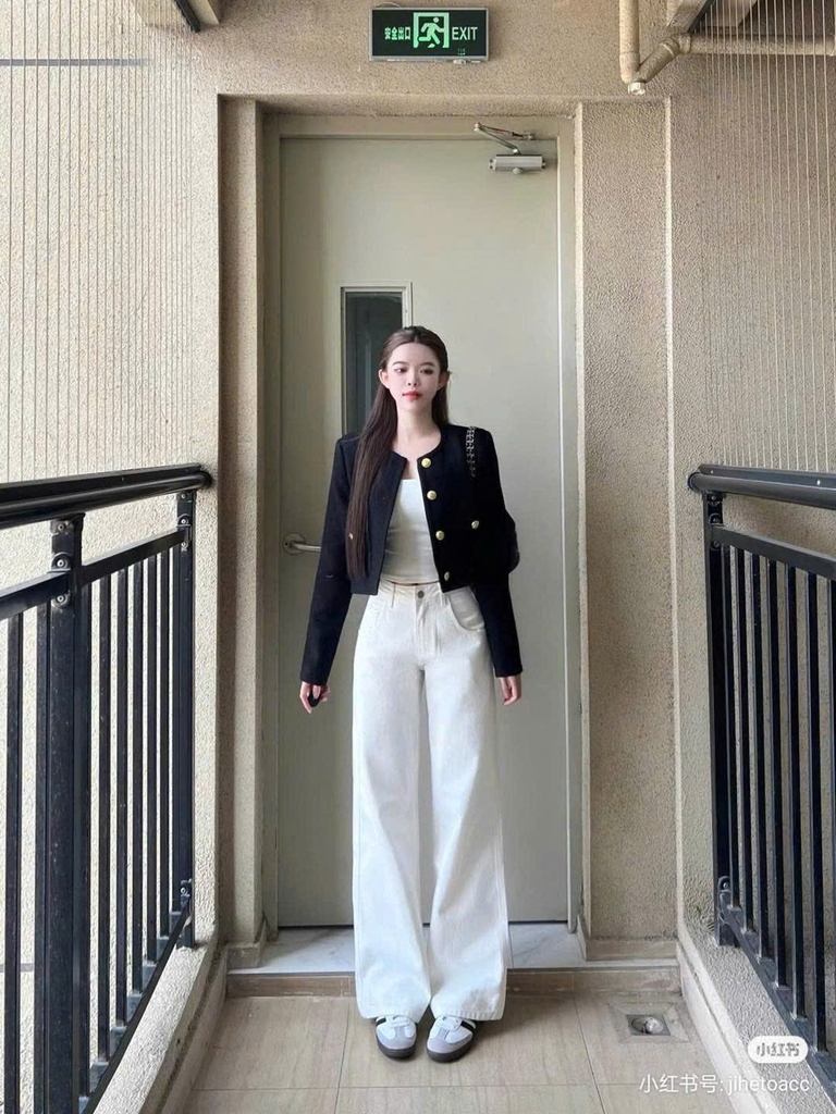 Quần denim Zara dáng suông 3 màu