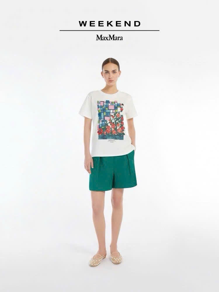 Tshirt Weekend Maxmara ROSE print
