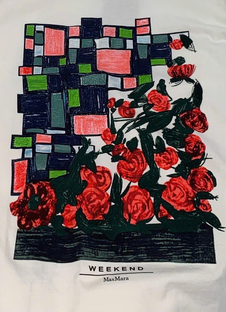 Tshirt Weekend Maxmara ROSE print
