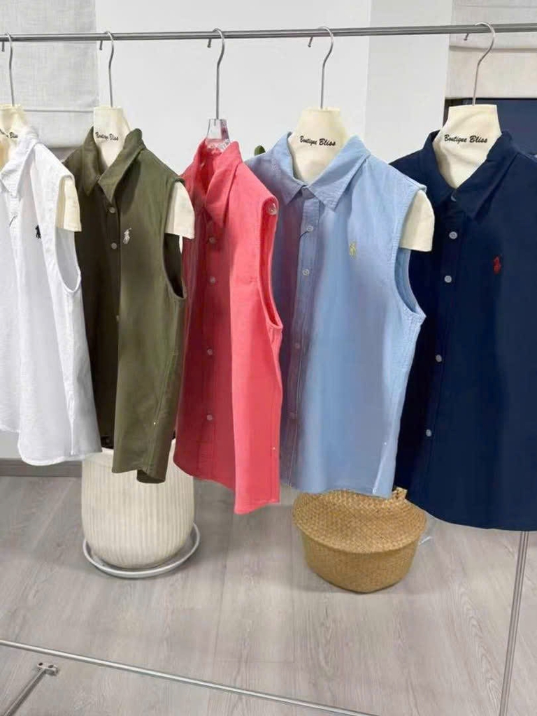 Sơ mi Polo RL sát nách cổ đức 5 màu