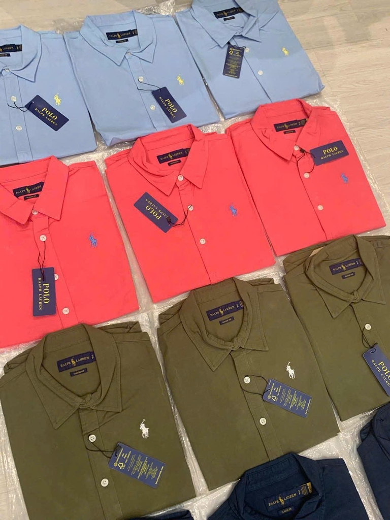 Sơ mi Polo RL sát nách cổ đức 5 màu