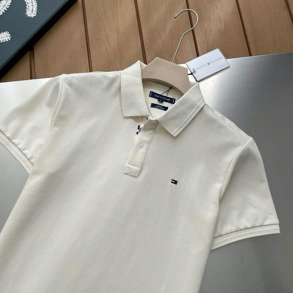 Áo Polo nam Tommy cổ bẻ hoa 4 màu