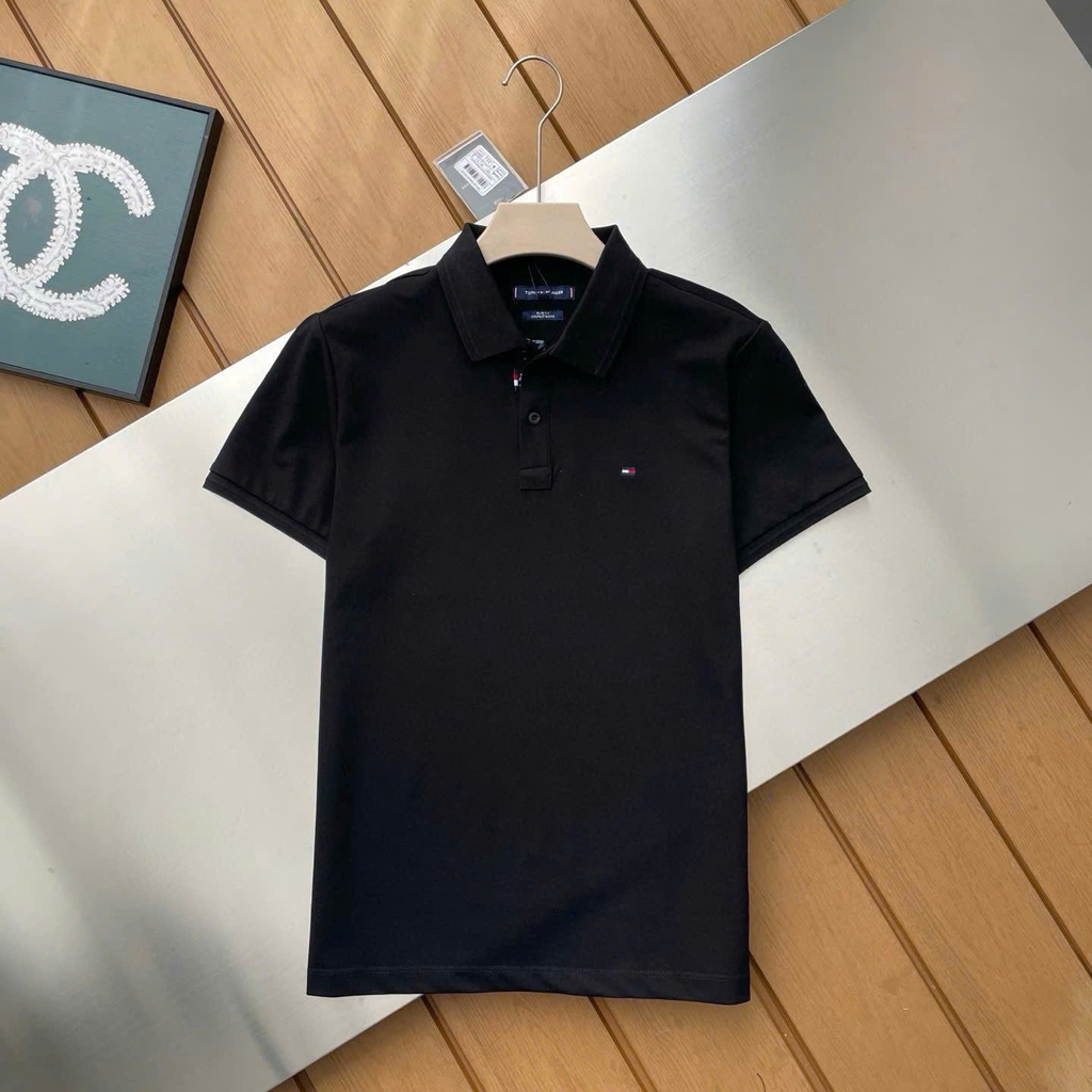 Áo Polo nam Tommy cổ bẻ hoa 4 màu