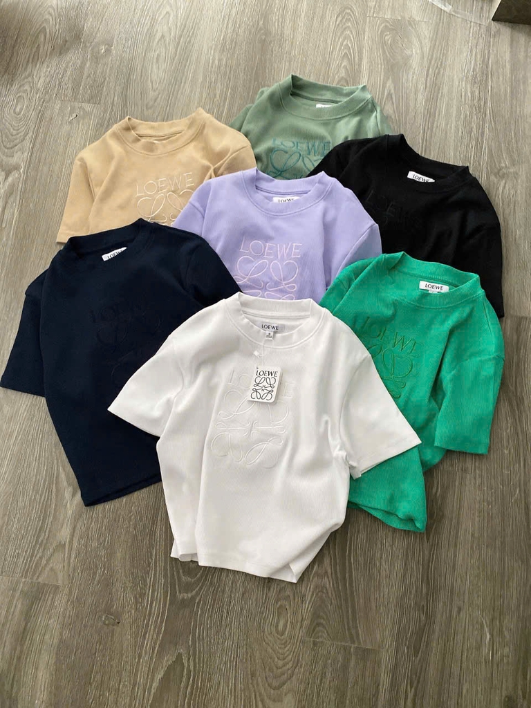 Croptop LOEWE cổ tròn 7 màu