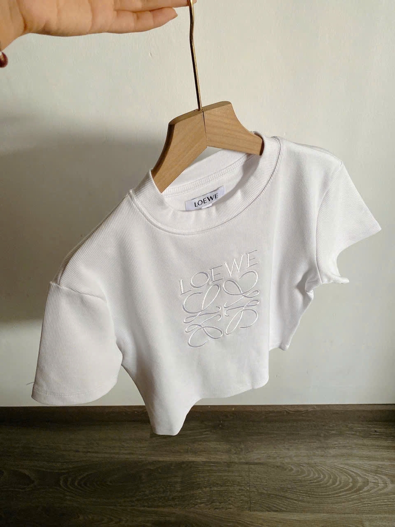 Croptop LOEWE cổ tròn 7 màu