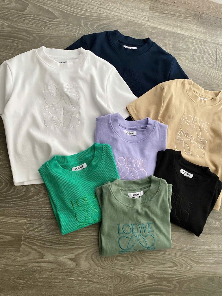 Croptop LOEWE cổ tròn 7 màu