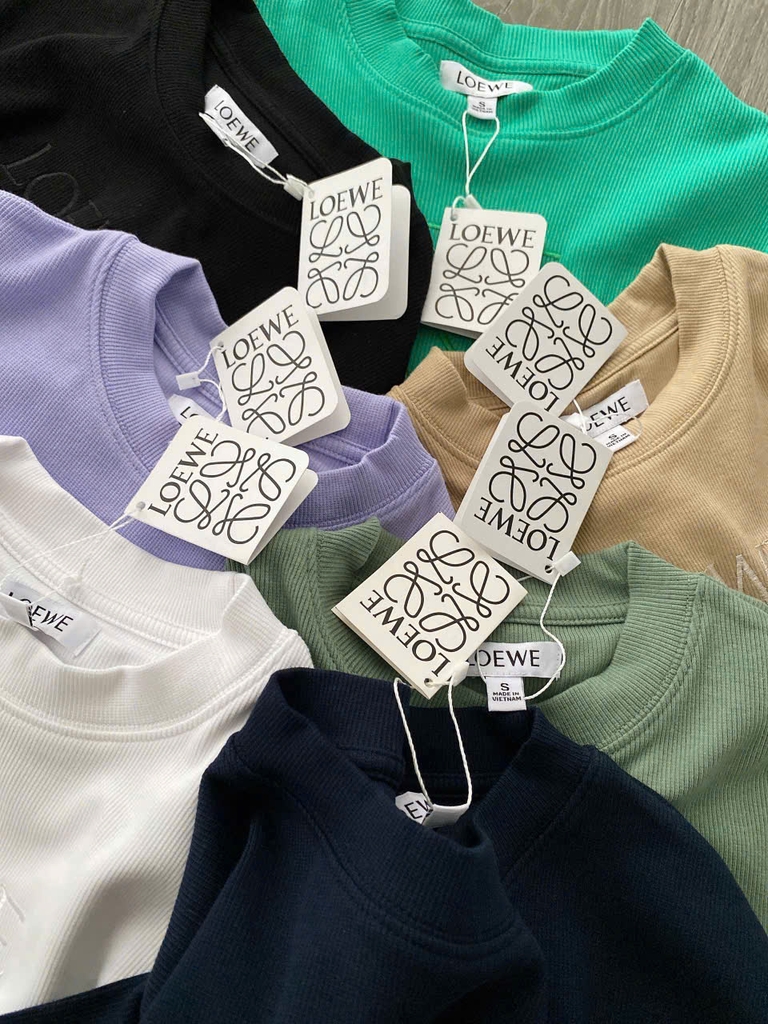 Croptop LOEWE cổ tròn 7 màu