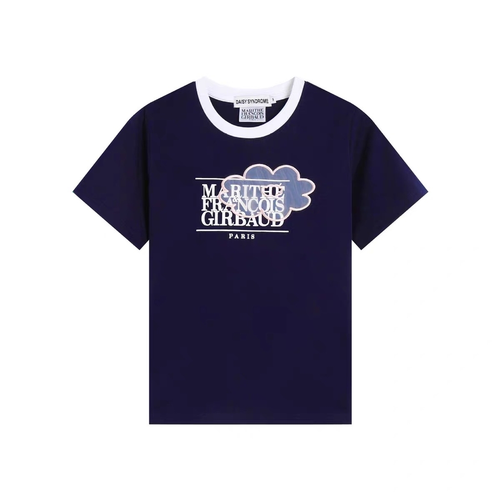 Tshirt Daisy Syndrome in chữ thêu mây