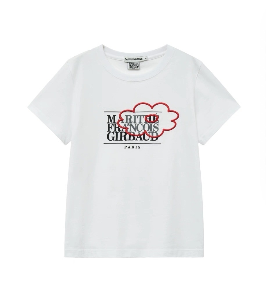 Tshirt Daisy Syndrome in chữ thêu mây