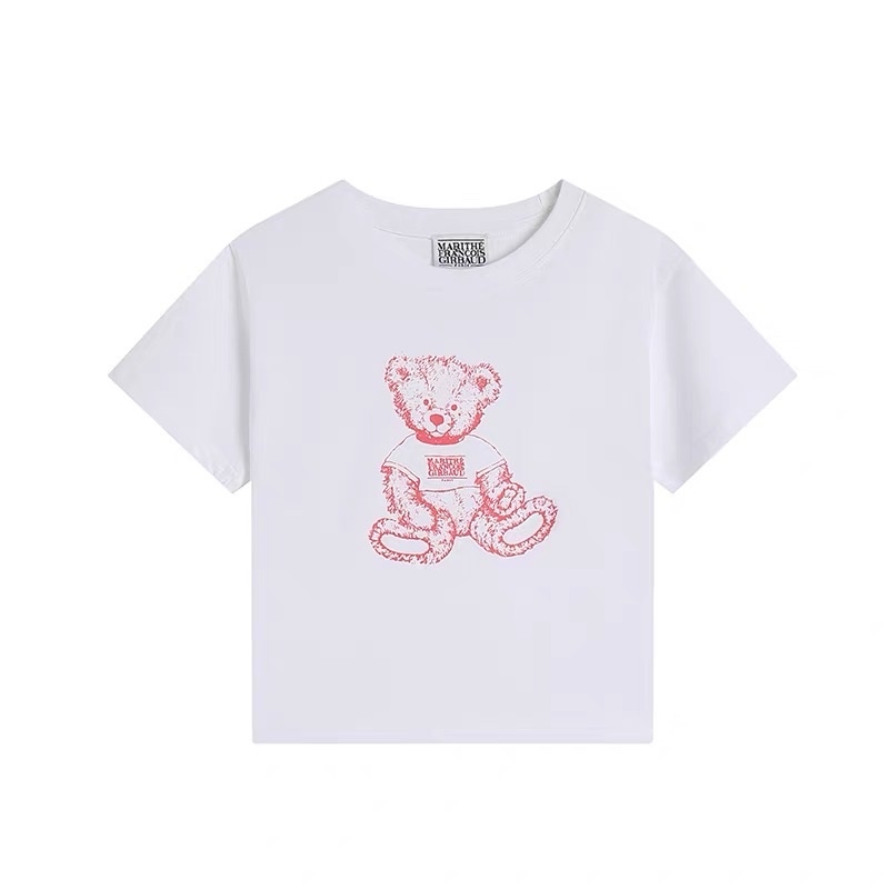 Tshirt croptop Marrithe 2 màu in gấu 2 màu