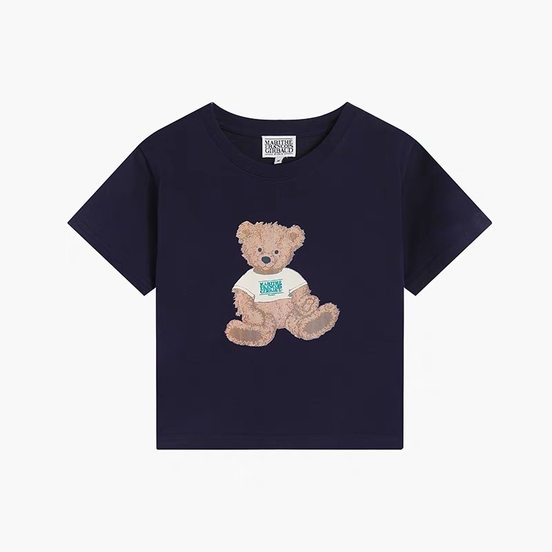 Tshirt croptop Marrithe 2 màu in gấu 2 màu