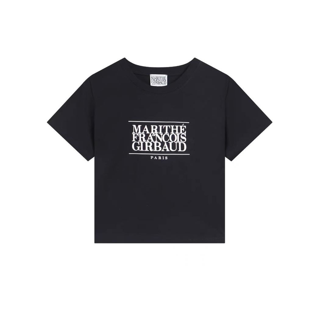 Tshirt croptop Marithe 5 màu in chữ ngực
