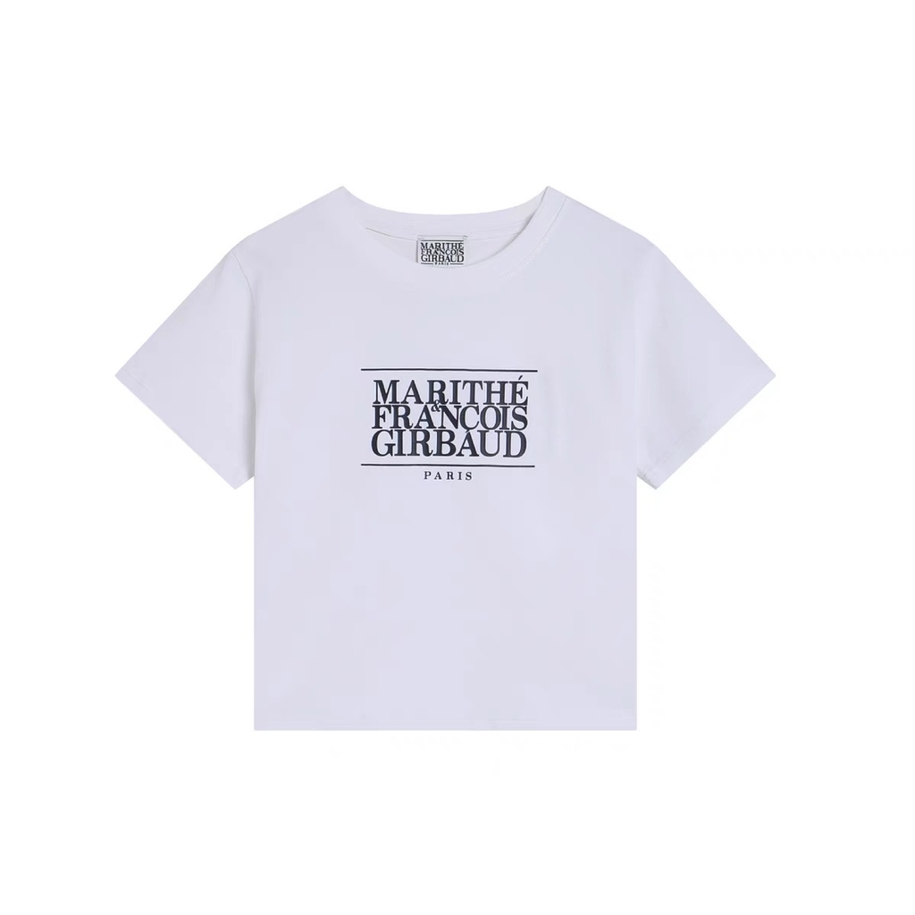 Tshirt croptop Marithe 5 màu in chữ ngực