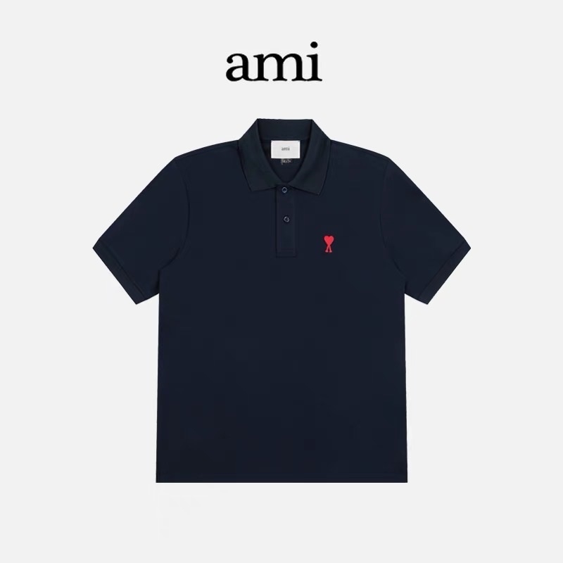 Polo nam AMI thêu tim