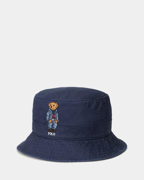 Mũ bucket Polo logo gấu