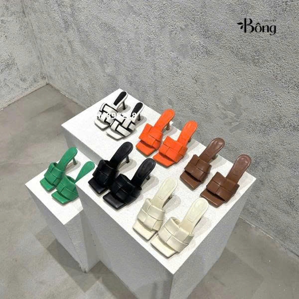 Guốc Botega quai quai bện bản to