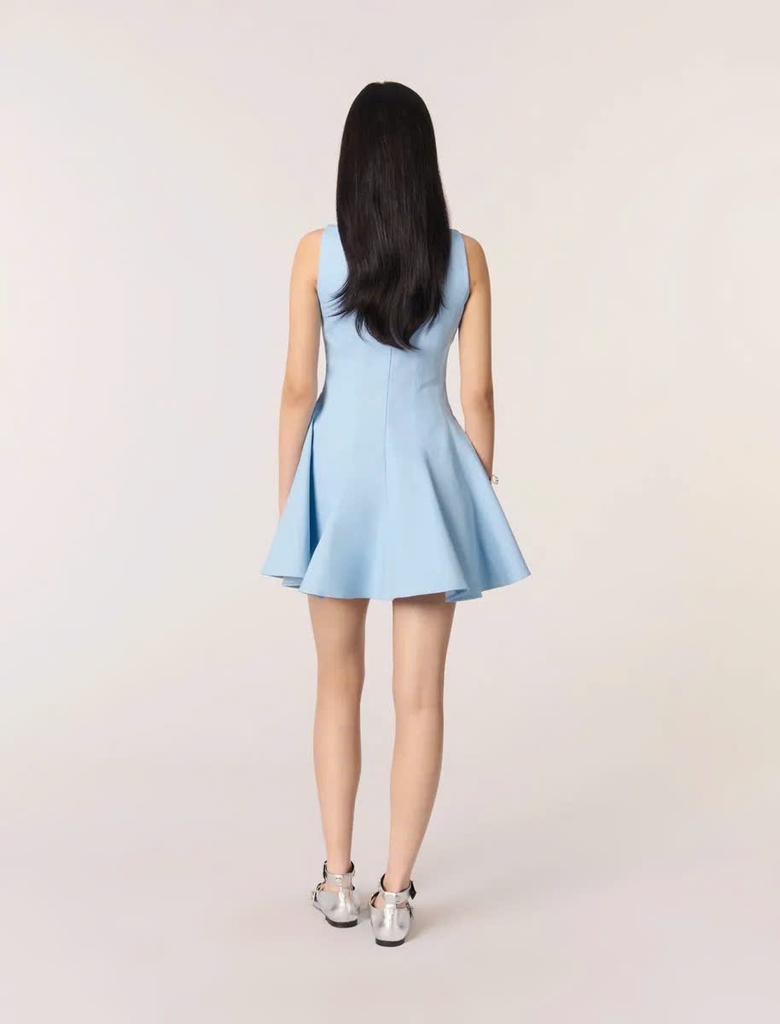 Đầm Maje ngắn cotton dáng xòe