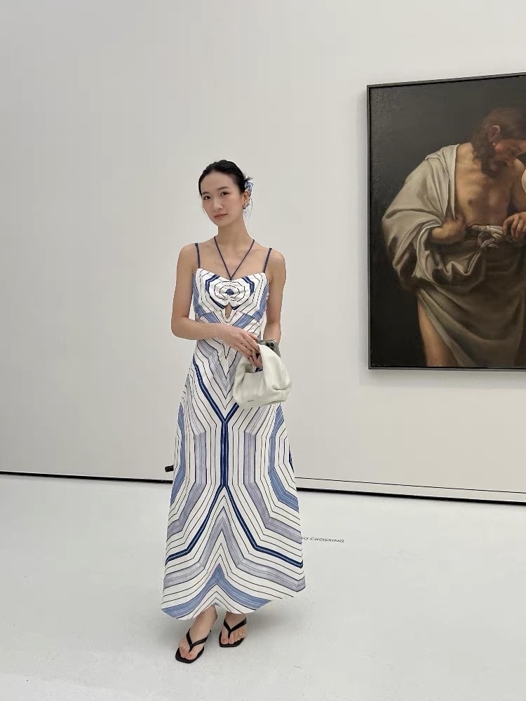 VÁY MAXI HỌA TIẾT XOẮN ỐC