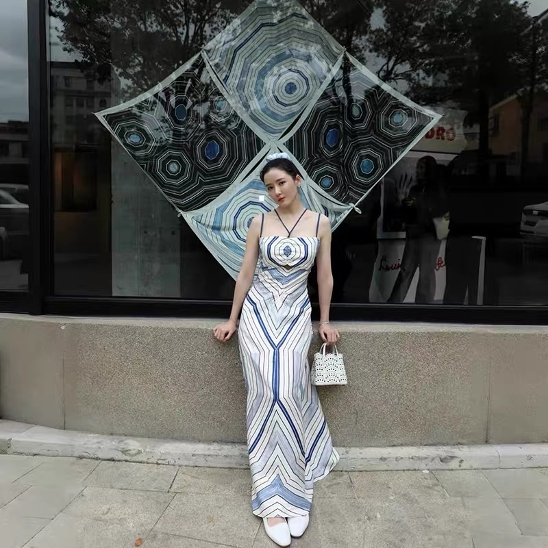 VÁY MAXI HỌA TIẾT XOẮN ỐC