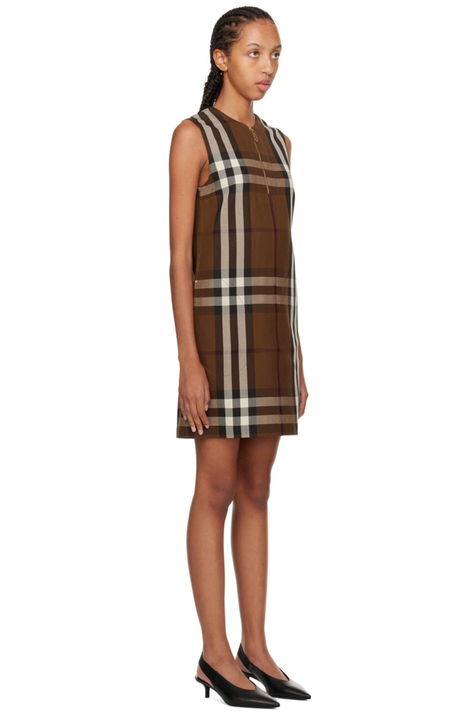 Váy midi màu nâu Sofy BURBERRY