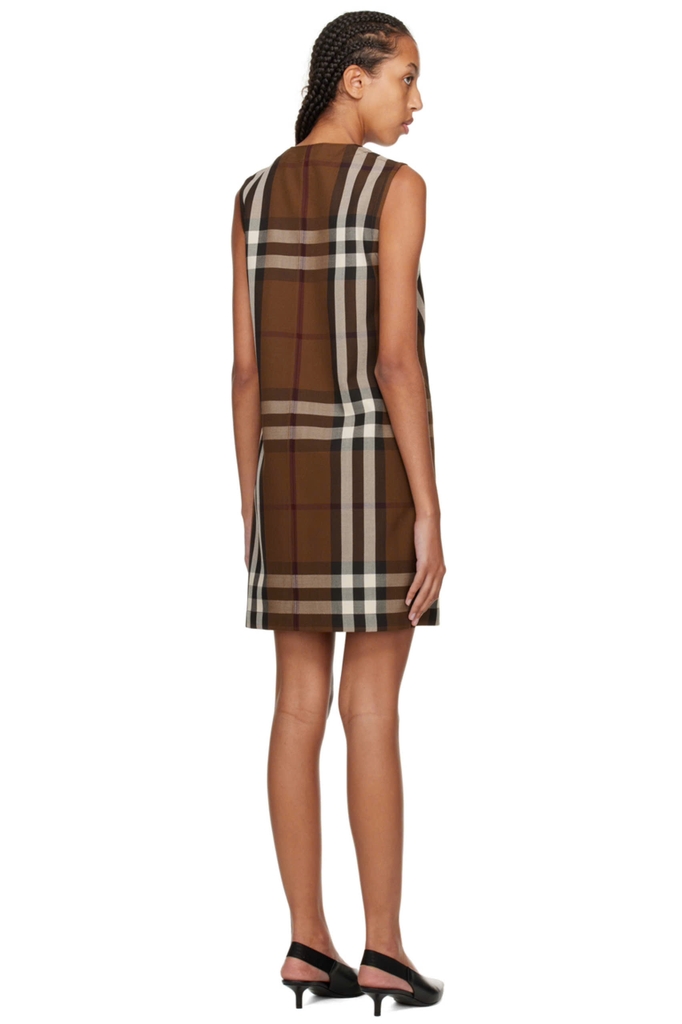 Váy midi màu nâu Sofy BURBERRY