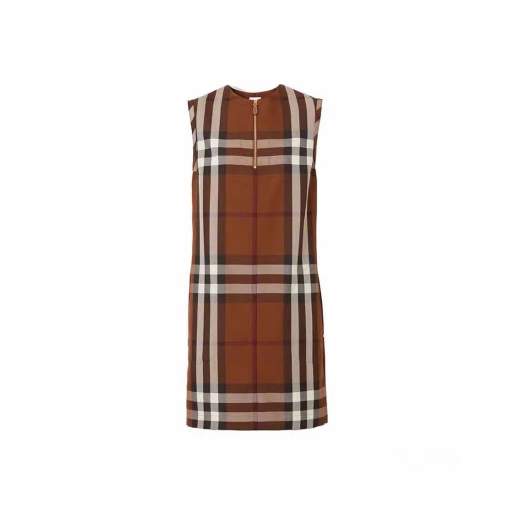 Váy midi màu nâu Sofy BURBERRY