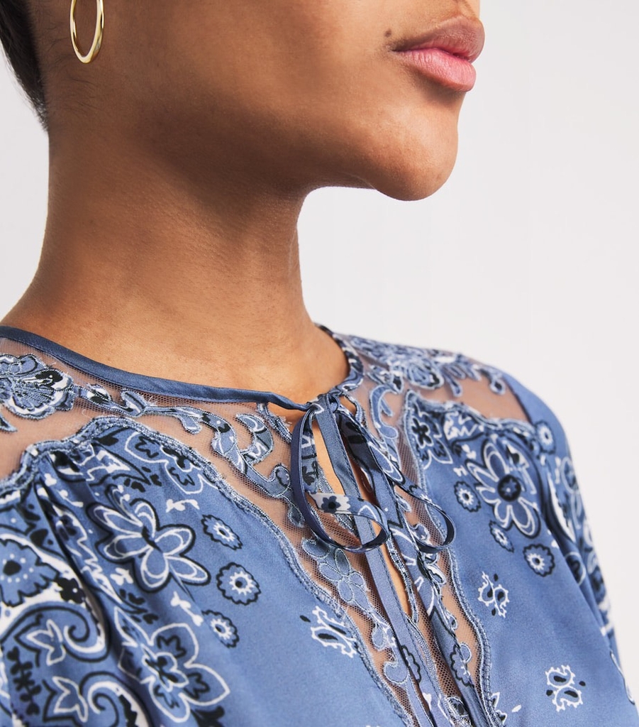 Váy Mini In Họa Tiết Paisley